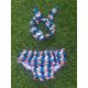 Baby girl colorful geometric swim nappy and head band - GEOMETRIC BABY